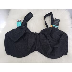 NEW Bali Bra 42DD Black Minimizer Underwire Style DF3562‎
